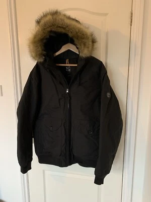 Men’s Timberland Winter Waterproof Parka Coat Black 2XL XXL - Image 1 of 4