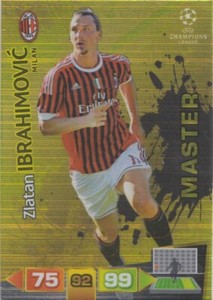 PANINI ADRENALYN XL UEFA CHAMPIONS LEAGUE 2011/12 ZLATAN IBRAHIMOVIC MASTER