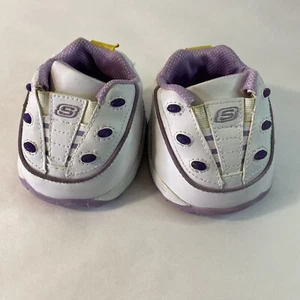 Build A Bear Blanco Púrpura Iluminado Skechers Tenis Peluche Zapatos BABW - Imagen 1 de 7