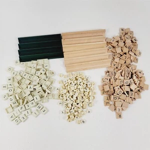 Lot of 500+ Letter Tiles Plastic Wood Crafting DIY Repurpose - Picture 1 of 7