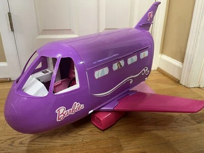 Vintage 1999 Barbie Doll Mattel Purple/Pink Jumbo Glamour Jet Airplane Plane - Image 1 of 4