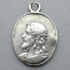 Antique 18th Religious Silver Pendant. Jesus Christ, Crown of Thorns. Medal.