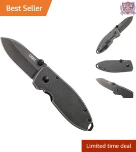Folding Pocket Knife Stainless Steel 2.1" Blade Compact EDC Utility Tool - Picture 1 of 8
