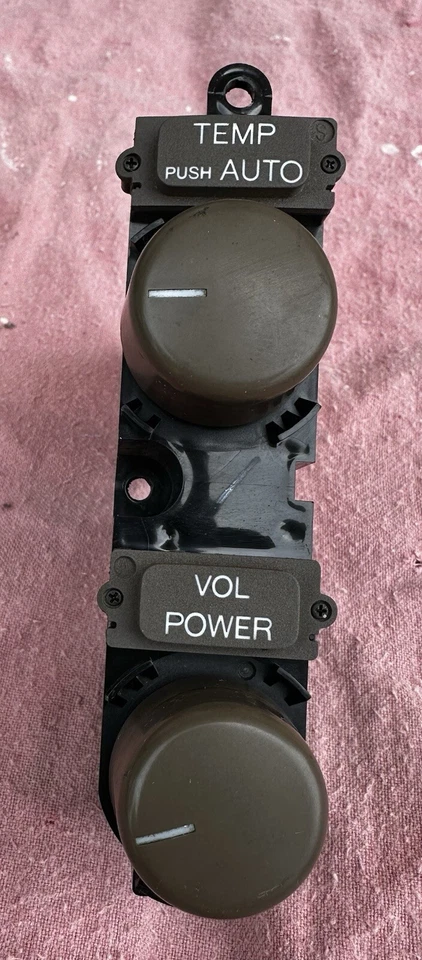 LEXUS 92-00 SC300 SC400 OEM TEMPERATURA VOLUMEN BOTÓN ENCENDIDO INTERRUPTOR CONTROL Marrón Foto 1 de 4