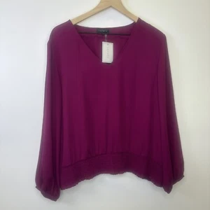 1. Blusa para mujer State con manga globo cuello en V cintura ahumada talla XXL - Imagen 1 de 6