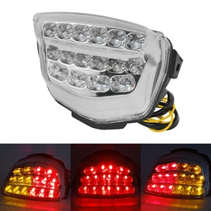 Clear Chrome Led Integrated Tail Turn Signal Light For HONDA CBR1000RR 2008-2016 - Picture 1 of 12