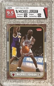 2007 FLEER MICHAEL JORDAN~BOX SET~#92~(JORDAN/ KOBE ) ~HGA 9.5~MINT SLAB~AWESOME - Picture 1 of 5