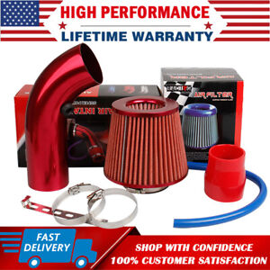 3inch Cold Air Intake Filter Pipe Induction Kit Power Flow Hose System Car Parts