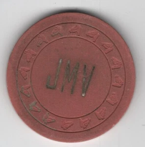 Unidentified Casino Chips; (JMV) 25 Cents - Imagen 1 de 2