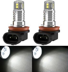 LED 20W H11 White 5000K Two Bulbs Head Light High Beam Replacement Show Lamp Fit