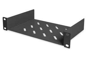 Koscom Fachboden für Netzwerkschrank 150mm Tief - 10" (254mm) - schwarz - Afbeelding 1 van 2