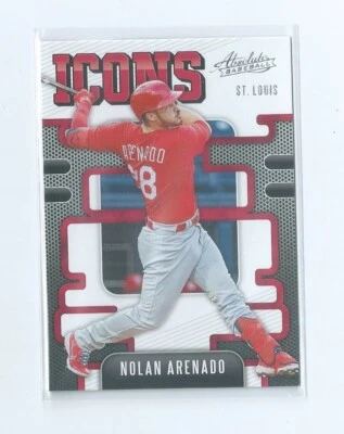 Nolan Arenado Icons 2021 Panini Absolute Baseball MLB Card No. I-11 - Image 1 of 2