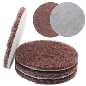 Dischi non tessuti 150 mm velcro non tessuto abrasivo dischi abrasivi tampone eccentrico bestiame commerciale - Foto 1 di 4