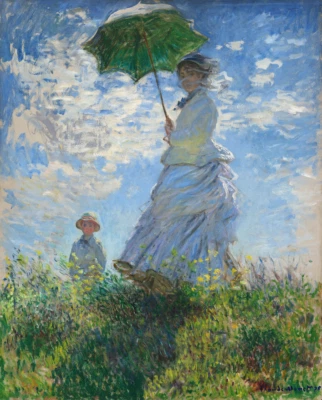 Mujer con sombrilla | Claude Monet | Estampado impresionismo francés 1875 Foto 1 de 4