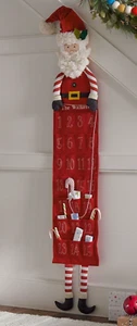Pottery Barn Kids Skinny Santa Christmas Advent Calendar New in Pkg 63 in Tall - Picture 1 of 8