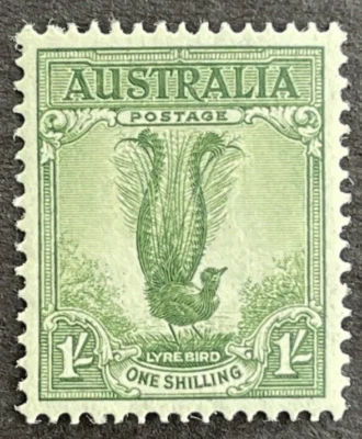 Australia 1937-49 Lyrebird Mint Stamp MNH Scott 175a  Perf 14 - 14 3/4 - Image 1 of 2
