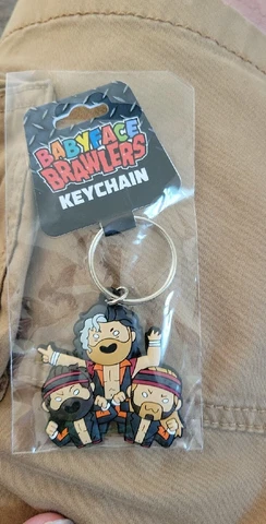 The Elite Keychain Young Bucks Kenny Omega Pro Wrestling Crate Keychain AEW ROH Cover