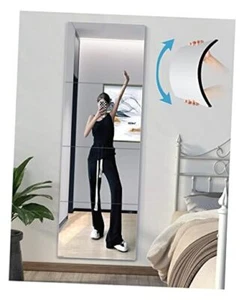 Shatterproof Wall Mirror Full Length for Bedroom, Plexiglass Gym 4 Pack,12"x12" - Picture 1 of 8