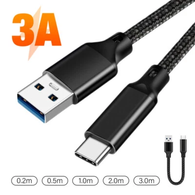USB A to USB C Cable 10Gbps Data Transfer 60W Fast Charging Cord iPhone 15 Pro - Image 1 of 4