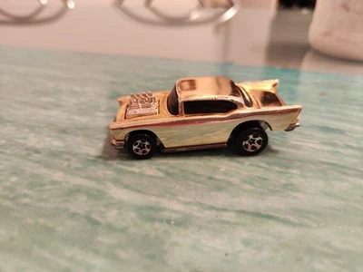 Vintage Hot Wheels 57 Chevy. 1976 gold mirror lucidata a specchio  rare 1.64 - Immagine 1 di 4