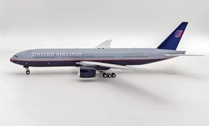 N786UA United Grigio Top 777-200 con Supporto 1:200 Scala Inflight200 - Foto 1 di 1
