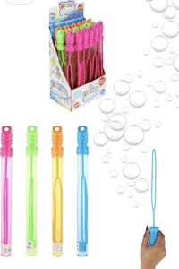 Henbrandt 24 x Large Bubble Swords 110ml -4 Assorted Colours - Kids Summer Toys - Picture 1 of 1