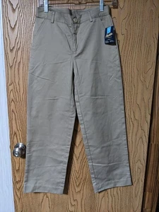 Austin Trading Co Boys Uniform Khaki Pants Size 14 , Adjustable Waist - Picture 1 of 4