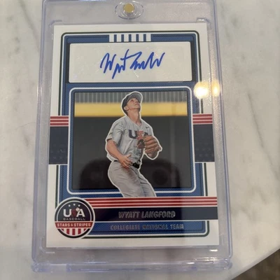USA Wyatt Langford auto🔥 - Image 1 of 2