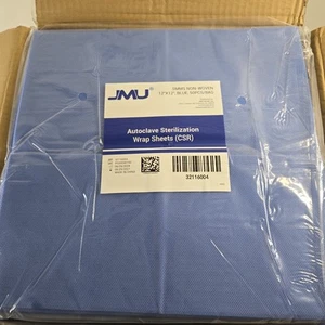 JMU Autoclave CSR Sterilization Wraps, SMMS Non-woven Sterilization 12x12 1000 - Picture 1 of 5