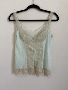 Vintage Vassarette 60s Dessous Lave Sheer Bridal Blue Tank Top Size S - Bild 1 von 5