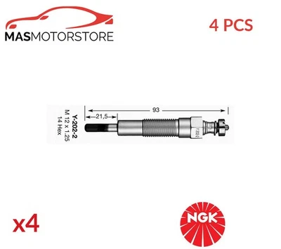 ENGINE GLOW PLUGS NGK 3226 4PCS P NEW OE REPLACEMENT - Image 1 of 4