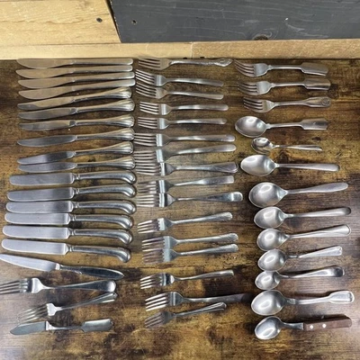 Lote de 6 libras de cuchillos cubiertos surtidos tenedores cucharas proyectos artesanales de acero inoxidable Foto 1 de 4