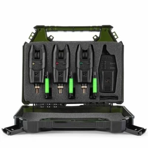 Korum KBI R Bite Alarm Presentation Three Rod Set & Receiver- K0360021 - Picture 1 of 2