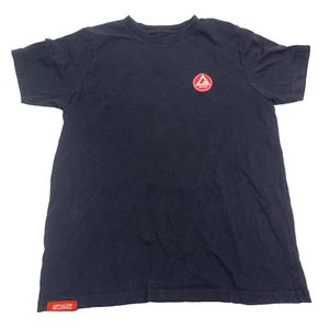 GRACIE BARRA Jiu Jitsu Short Sleeve T-Shirt Black Size Youth Large YL USED - Picture 1 of 4