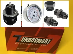 Turbosmart TS-0404-1042 Fuel pressure regulator + Gauge + Fittings FPR10 10AN - Bild 1 von 2