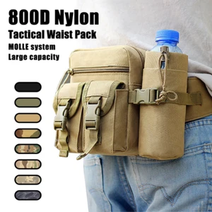 Tactical Fanny Pack Bumbag Waist Bag Military Hip Belt Outdoor Hiking Fishing - Picture 1 of 11