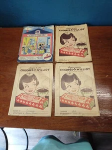 4 Vintage French School Exercise Book Covers 1950's - Imagen 1 de 8