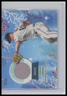 2023 Topps Holiday #RC-LW Logan Webb Relics - Image 1 of 2