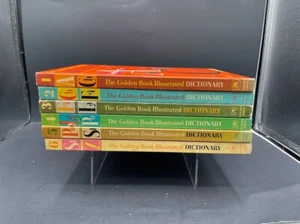 1961 The Golden Book Illustrated Dictionary Six Book Set Childs Color Pictures - Picture 1 of 18