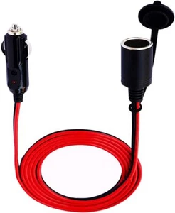 2m Car Extension Cable, Cigarette Lighter Plug, Copper Cable - Foto 1 di 5