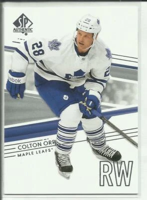 2014-15 SP Authentic #83 Colton Orr Toronto Maple Leafs  - Image 1 of 2