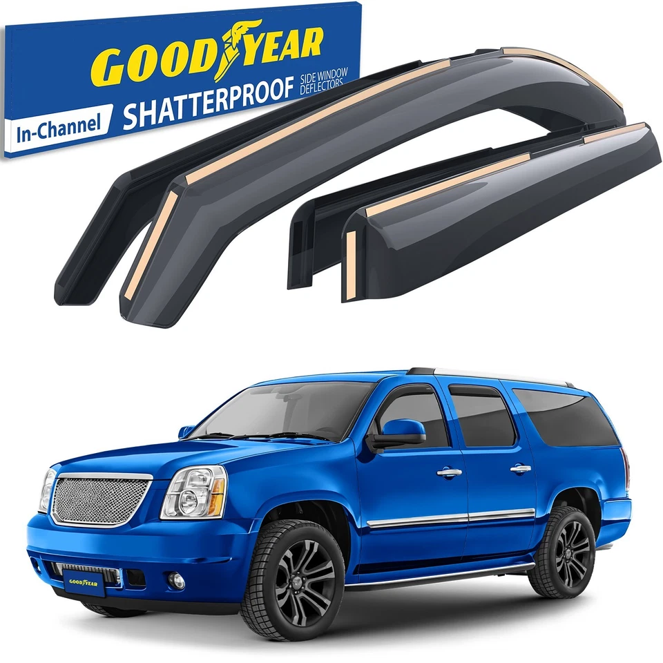 Parasoles de lluvia protectores de viento para GMC Yukon XL 2500 2007-2013 Foto 1 de 4