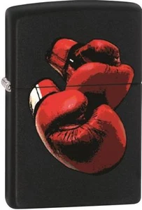 Zippo Red boxing gloves, Black Matte WindProof Lighter NEW RARE - Picture 1 of 5