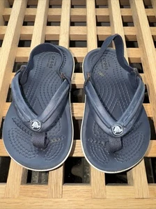 Crocs Crocband Flip Flops - Navy Blue Kids Toddler Size C6 - Picture 1 of 5