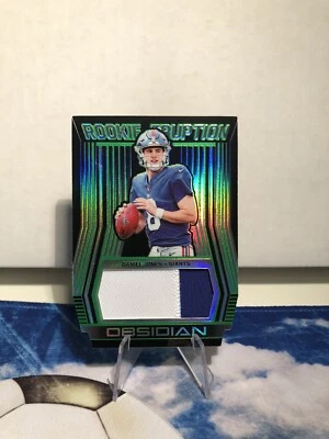 2019 Panini Obsidian Rookie Eruption Green Etch Daniel Jones Patch /25 #RE-2 - Image 1 of 2