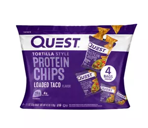 Quest Nutrition, Tortilla Style Protein Chips, Low Carb, High Protein, Loaded - Picture 1 of 9
