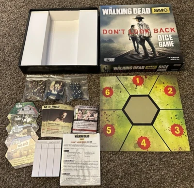 The Walking Dead: Don't Look Back- Dice Game by Cryptozoic - Complete ALL PIECES - Image 1 of 4