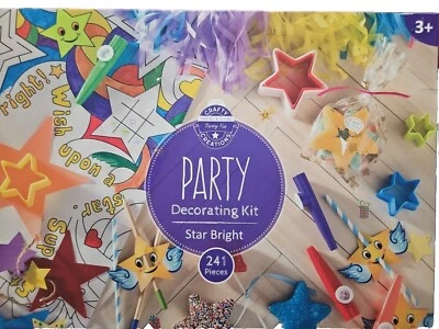 HearthSong Crafty Creations Star Bright Themed Party Supplies Decorating Kit  - Image 1 of 3