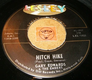 GARY EDWARDS & THE EMBERS - HITCH HIKE - YESTERDAY'S / LISTEN - SOUL POPCORN - Imagen 1 de 2