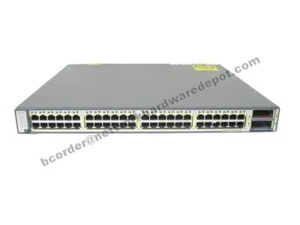 Cisco WS-C3750E-48TD-S 48-Port Gigabit 3750E Switch w/ AC - 1 Year Warranty - Picture 1 of 3